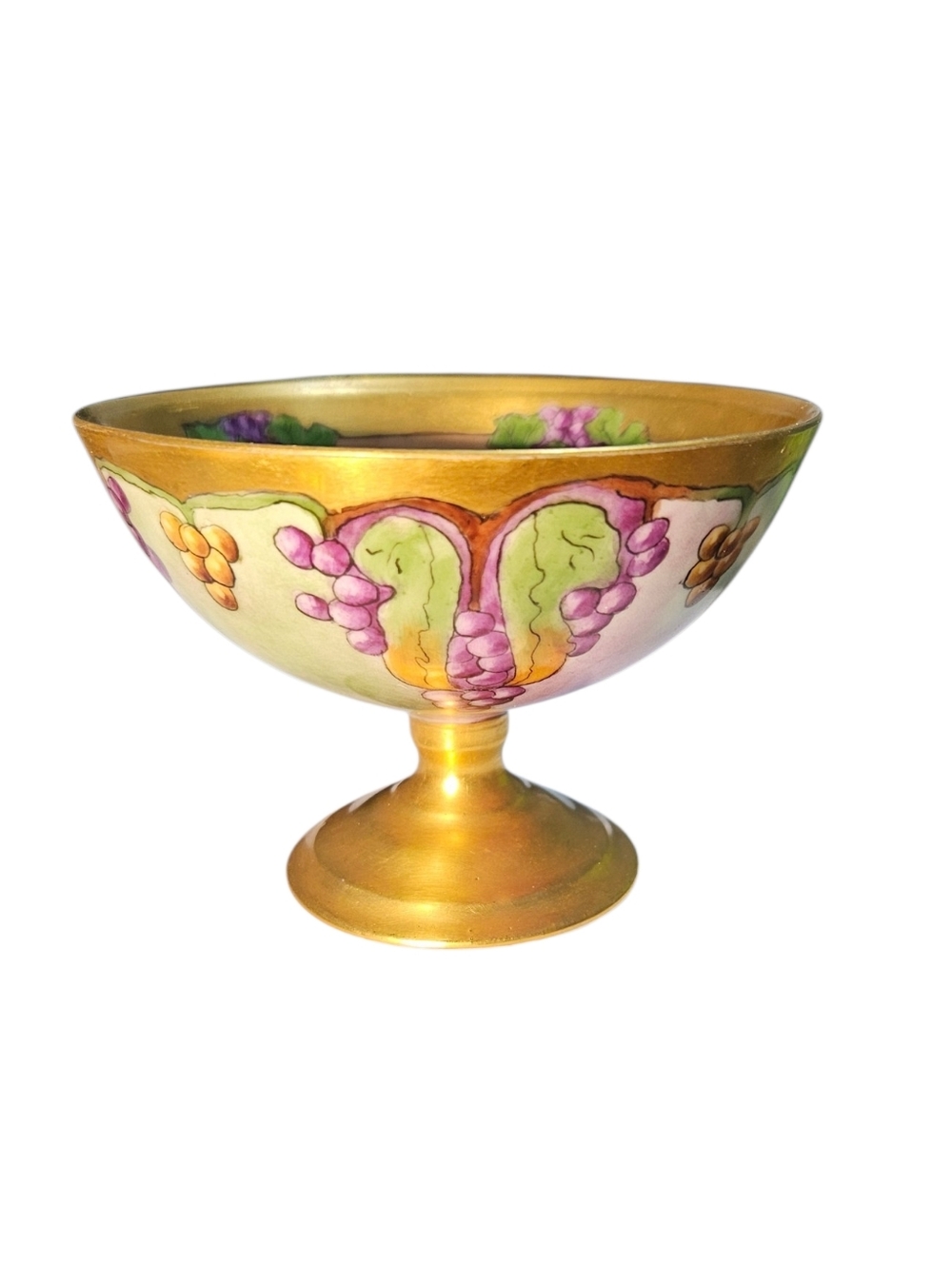 2 Rare Early 1900s Vienna Austria Hand Painted Antique Porcelain Dessert Compote
